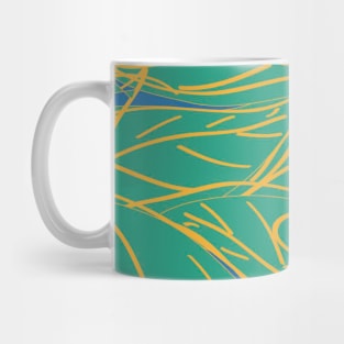 Green Leaves Vector Pattern Seamless Mug